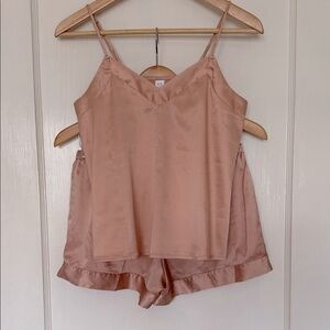 Satin Pajama Set in Blush by Stars Above